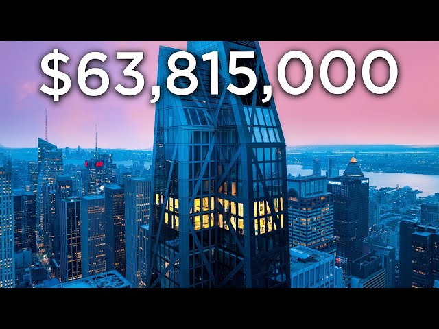 Touring a $63,815,000 Futuristic Billionaires Row NYC Penthouse class=