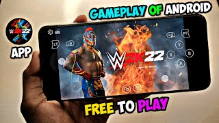 🔥WWE 2K22 GAMEPLAY ON ANDROID | GAME CC EMULATOR PLAY ALL PC GAMES | TRIPLE THREAT MATCH