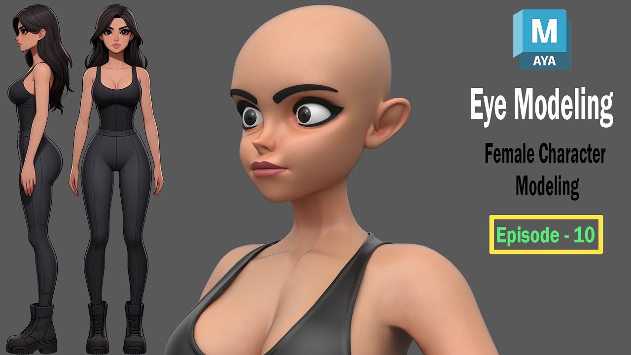 Marvelous Designer to Maya Episode 10: Retopology & Realistic Eye Detailing Workflow
