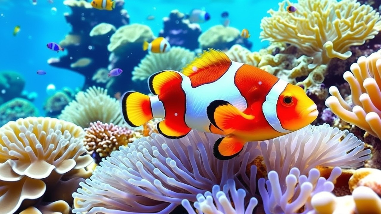 Stunning 4K Aquarium Video | Tropical Fish Tank, Coral Reef Colors & Relaxing Sleep Sounds