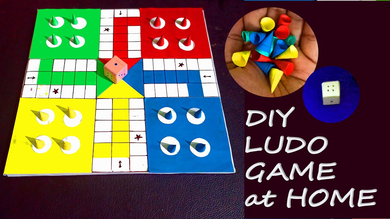 लॉकडाउन में हो रहे बोर, तो घर पर बनाये लूडो, Handmade Ludo, Dice and  Multicolour Tokens