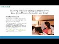 Research based Learning and Study Strategies