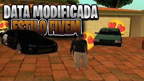 🧡 SAIU! MINHA DATA MODIFICADA ESTILO  FIVEM V1 GTA SAMP CELULAR E PC 🧡