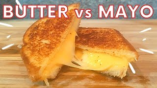 HOW TO MAKE A GRILLED CHEESE WITH MAYO-(I'll never use butter again!)