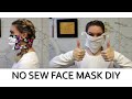 VERY EASY No Sew Face Masks made out of a T-shirt in under 2 Minutes