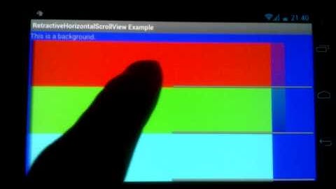 RetractiveHorizontalScrollView Example Sync