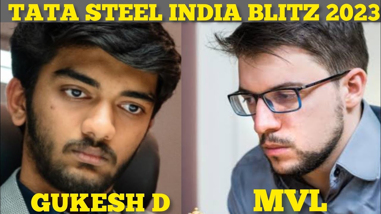 MVL. vs GUKESH D 🌸 TATA STEEL INDIA BLITZ 2023 🌸🙏🙏 