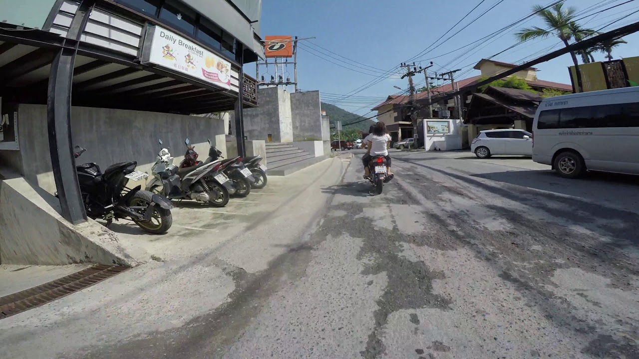 Driving from Zick Zack to Bikini Bar and Asian Secret Resort at Lamai