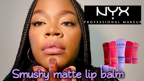 NYX SMUSHY MATTE LIP BALM !! IS IT WORTH IT?|DIVANAY #nyxmakeup #nyxmattelip
