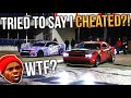 He talked SH*T and said I CHEATED... Dodge Demon vs Hellcat Charger 1/4 mile DRAG RACING