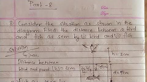 Refraction through plane surface/Part-8/#class11/#physics numerical/#Bishal Sir