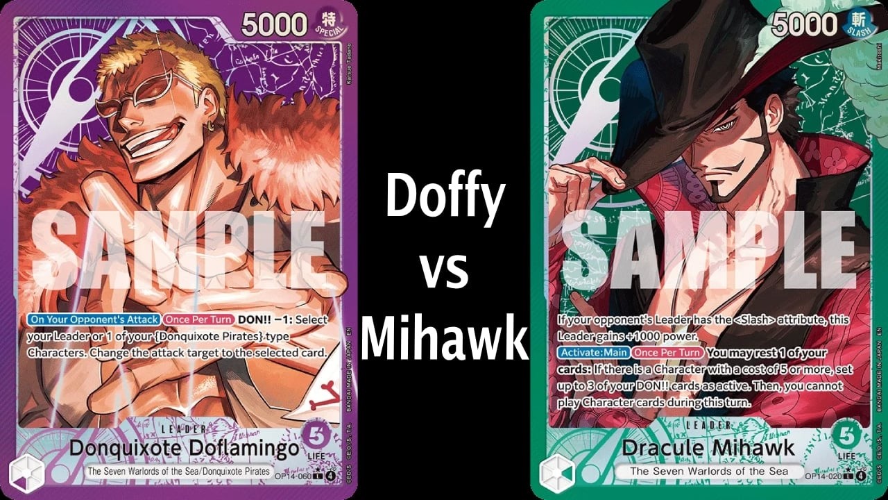 OP14 Purple Doffy Vs Green Mihawk