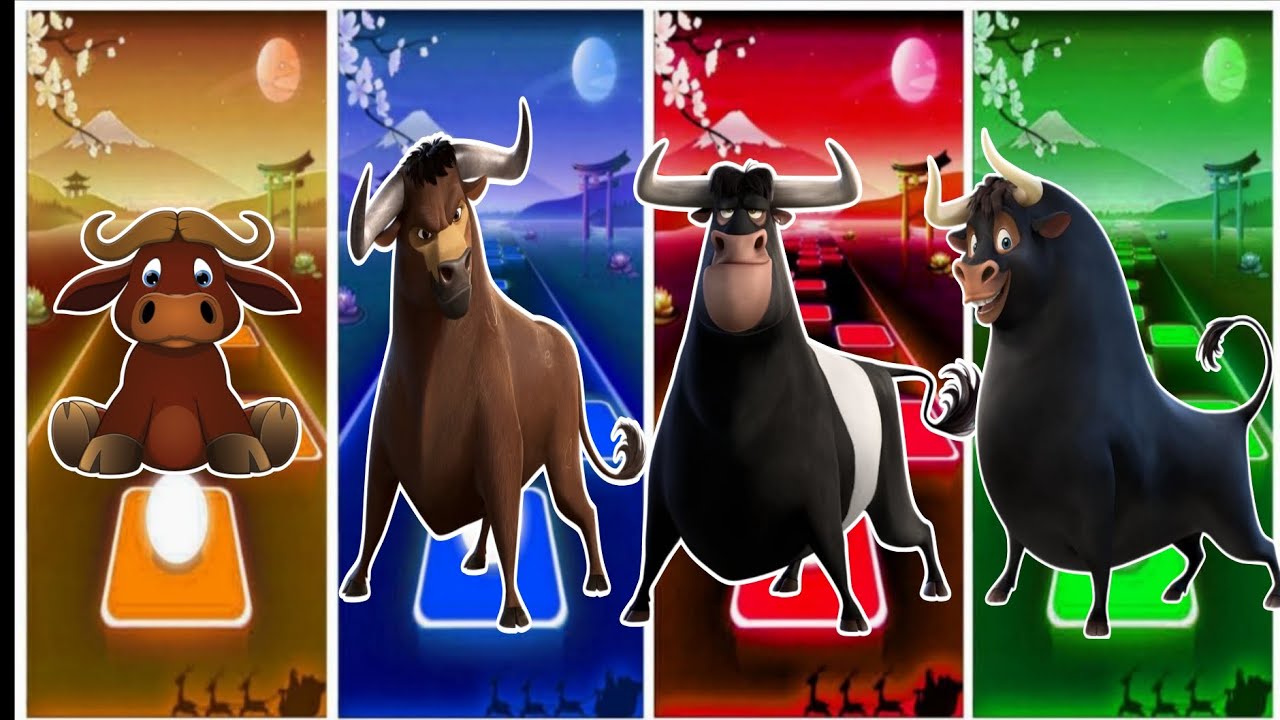 Bull 🐂🆚 Bull 🐂🆚🔴 Tiles hop Edm rush Go #tileshopedmrush #tileshop #coffindance