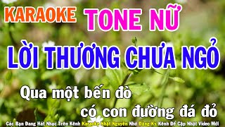 Lời Thương Chưa Ngỏ Karaoke Tone Nữ Nhạc Sống - Phối Mới Dễ Hát - Nhật Nguyễn