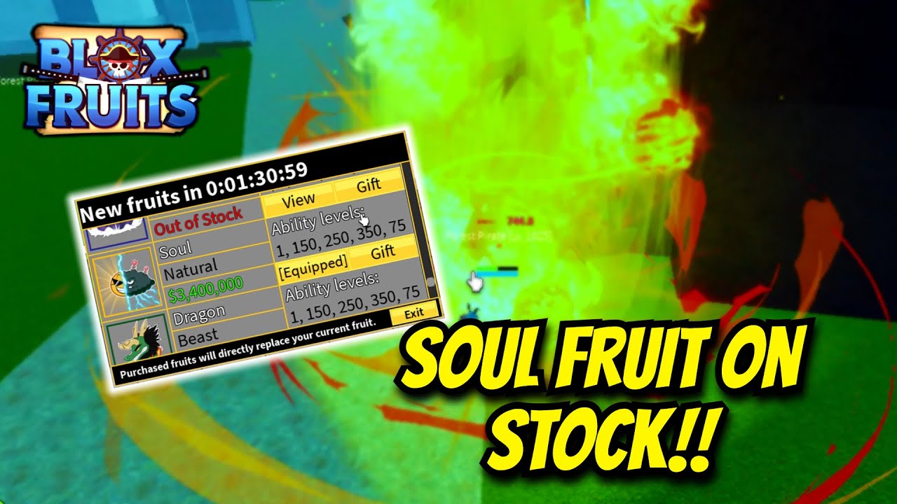 Soul Fruit is in stock guys #bloxfruits #bloxfruit