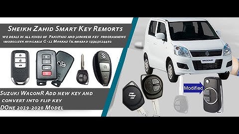 Suzuki WagonR Add new key and convert into flip key