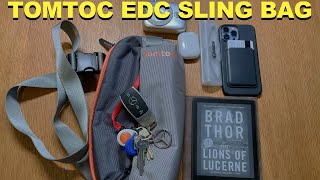 First Look at my tomtoc EDC Sling Bag - For Kindle Paperwhite, iPhone, AirPods, Keys, Wallet &amp; more