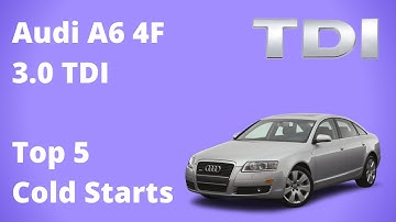 Audi A6 4F 3.0 TDI - TOP 5 COLD STARTS - Starting In Freezing Conditions Below Zero