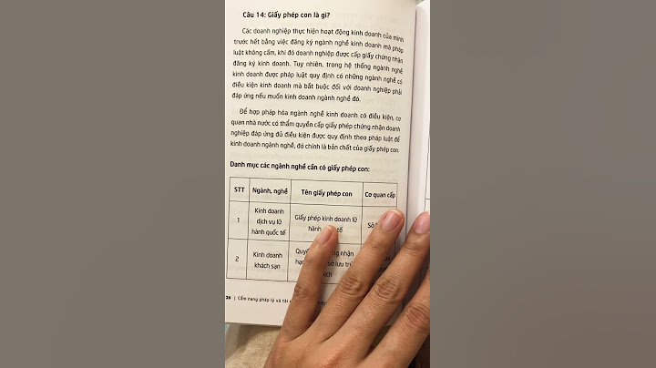 Giấy phép hoạt động của doanh nghiệp là giấy gì