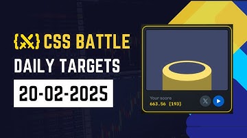CSS Battle Daily Target Solution | February 20, 2025 | HTML CSS