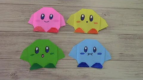 折り紙でカービィの作り方 折り紙でカービィの作り方