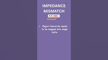 What is impedance mismatch ? | #dbms