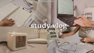 finals study vlog 📚 — waking up at 5 am, lots of studying, note taking, making reviewers