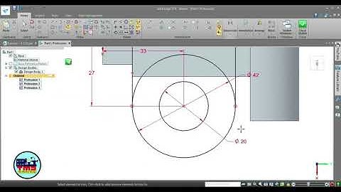 Solid Edge Part Modeling Basic Exercise 3 for Beginners