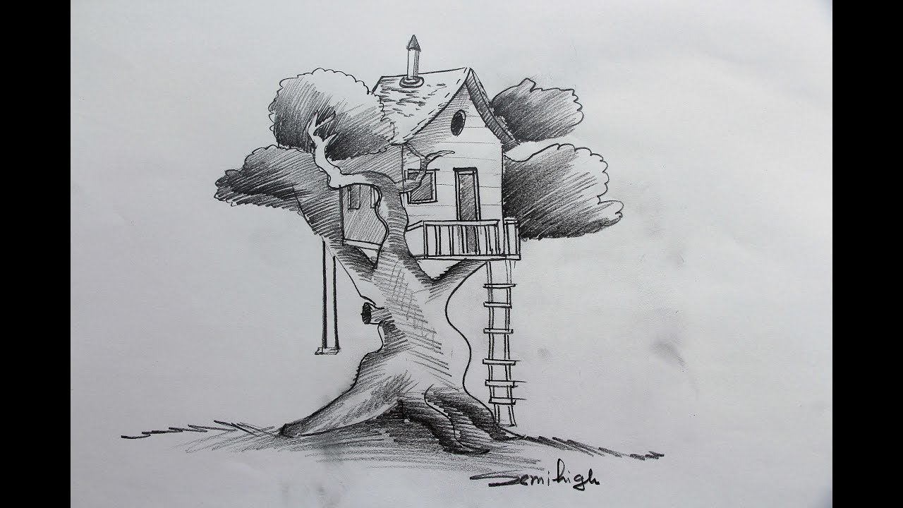 With Nature  Nature art drawings Cool drawings Pencil drawing pictures