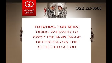 Miva - How to swap the main image when the color is selected using variants