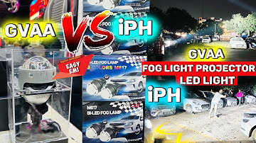 😱Top 2 Projector  Gvaa Fog Light Projector VS IPH Fog Light Projector देखते है किस में कितना है दम