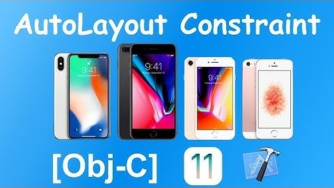 [Obj-C] Auto Layout | Constraint Code адаптивная верстка в коде через констрейты