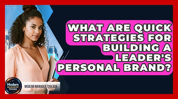 What Are Quick Strategies For Building A Leader