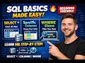SQL Basics Made Easy 🔥 | SELECT *, Specific Columns & WHERE Clause Explained (Beginner Friendly)