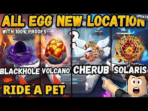 Ride A Pet Fusion Update, Volcano Egg, Solaris Egg, Blackhole Egg, Cherub Egg Locations Ride A Pet
