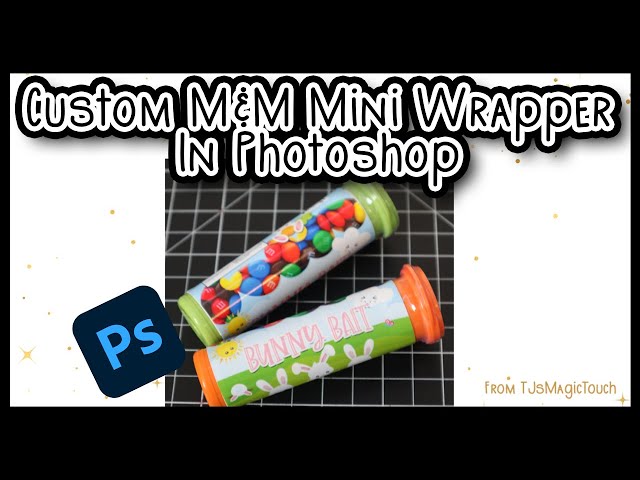 How to make Custom Party Favors, M&M Minis Chocolate Candy TubesWrappers