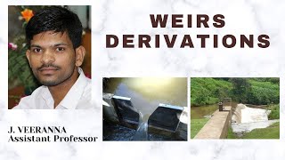 Rectangular and Triangular weir derivation