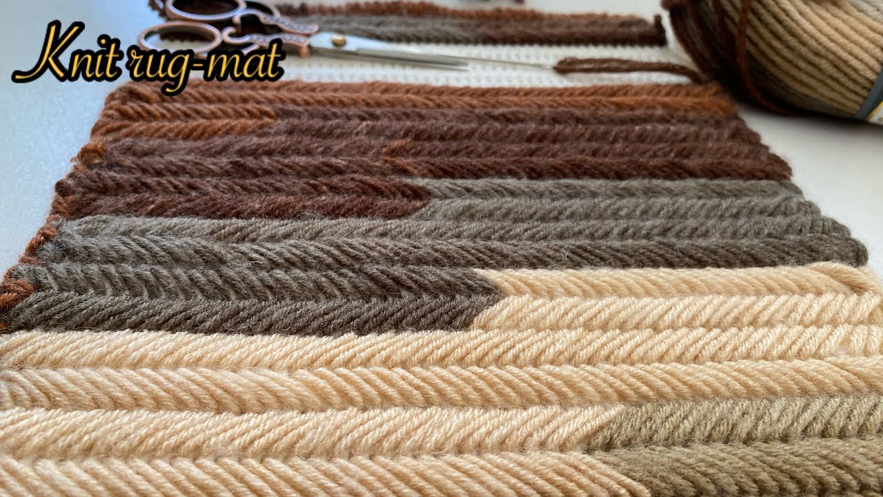 Изготовление плетеного коврика-ковра-циновки с вышивкой иглой (подробное объяснение)
