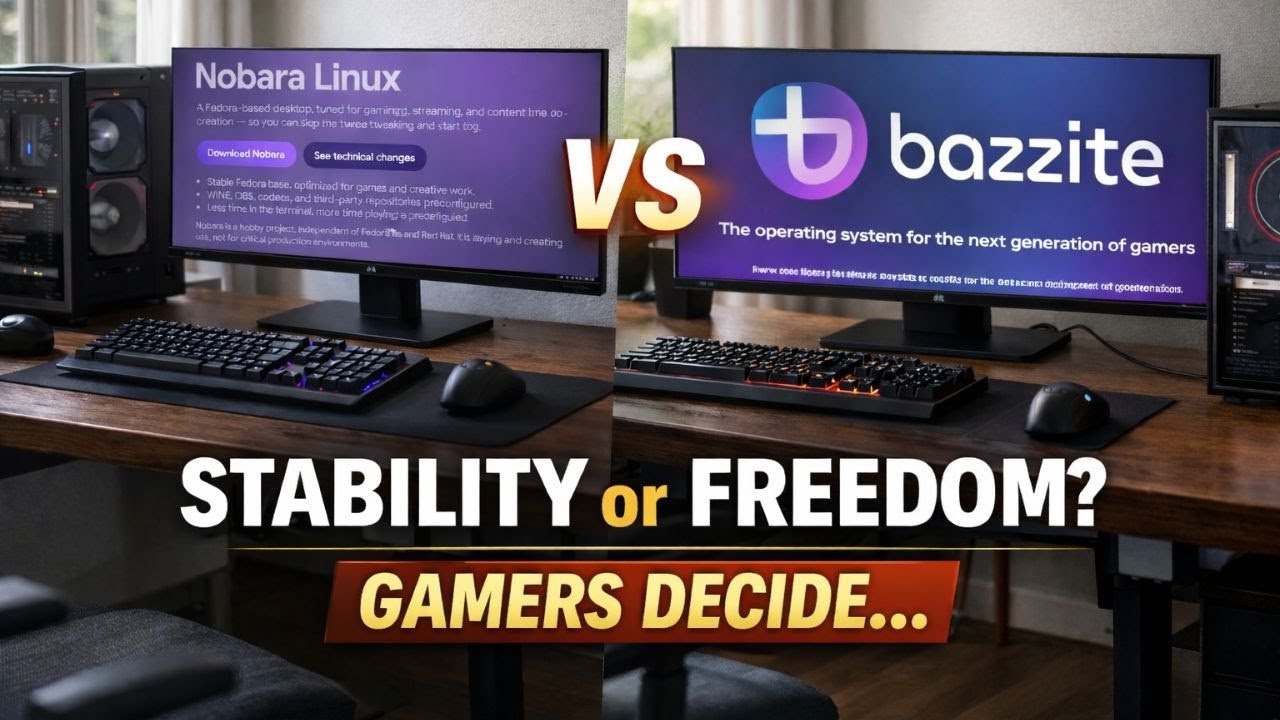 Nobara Linux против Bazzite — какую из них лучше использовать геймерам?