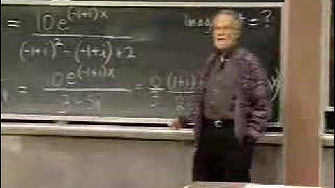 Lec 13 | MIT 18.03 Differential Equations, Spring 2006