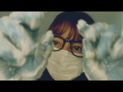 [ASMR] 泡マッサージと顔剃り foam massage rubber gloves