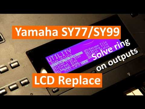 Yamaha SY77 LCD Replacement - Detailed! - YouTube