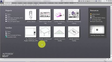 Module 3  Unit 9  Revit Architecture  Projects, Templates and Families