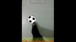 Virtual ball to bounce - Kick Ball (AR Soccer) screenshot 1