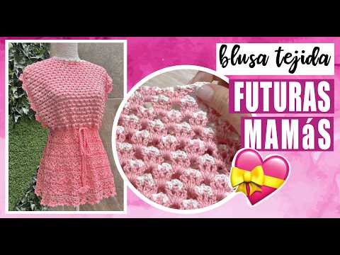 🤰💕 MATERNITY BLOUSE! Super Easy and Adjustable to ANY SIZE | Crochet