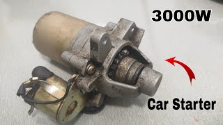 How to turn a Car Starter into 240v amazing generator