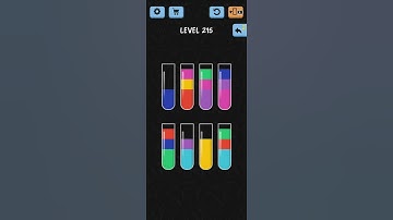 Water Color Sort Level 215 Walkthrough Solution iOS/Android