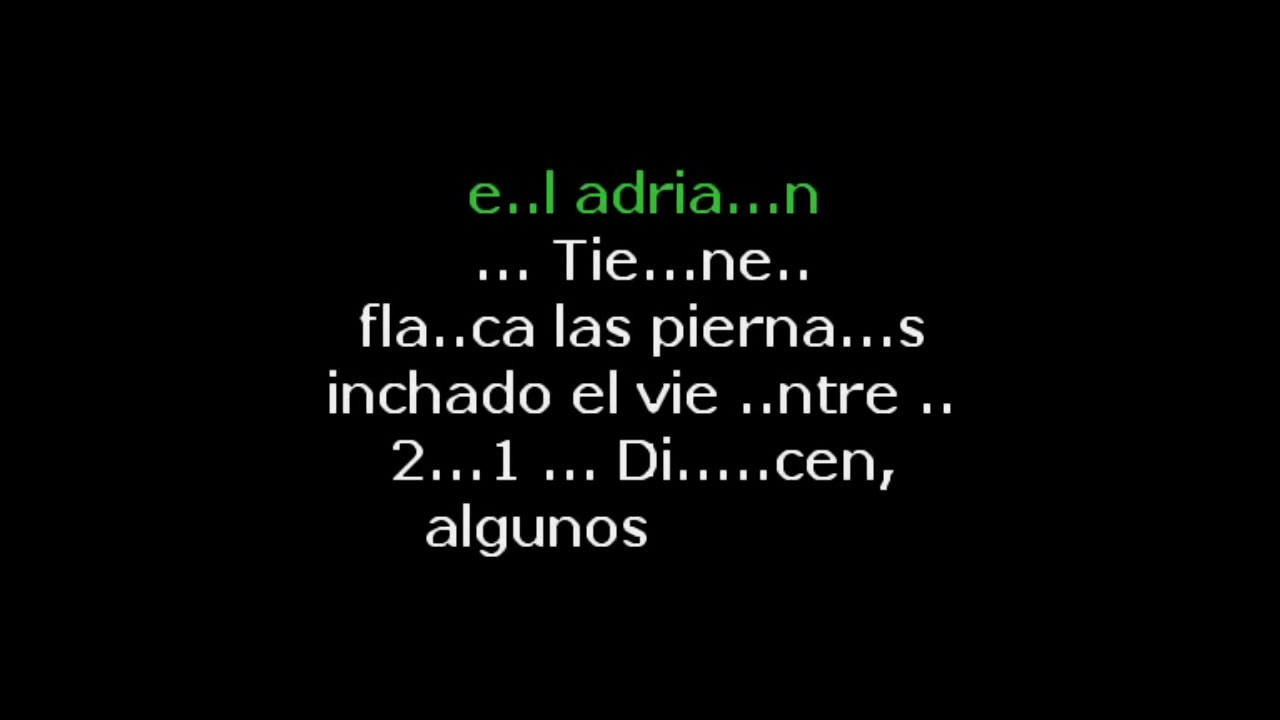 Karaoke Leonardo Favio Adrian Demo YouTube