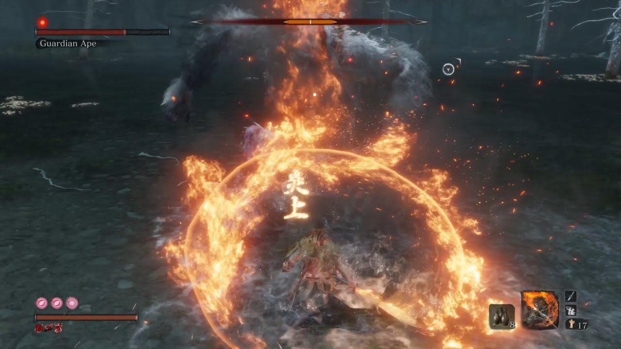 Sekiro - Guardian Ape: Ashina Cross & Okinaga's Flame Vent