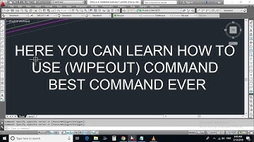 How to use (wipeout) command very usefull & time saving command